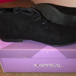 Black X-Appeal loafers/moccasins size:9